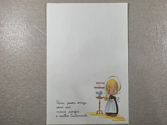 Papel de carta Menininhas - 2461