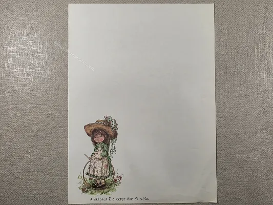 Papel de carta Menininhas - 2465