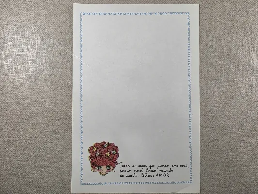 Papel de carta Menininhas - 2473