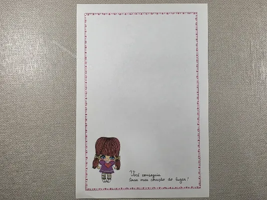 Papel de carta Menininhas - 2474