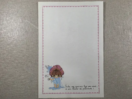Papel de carta Menininhas - 2477