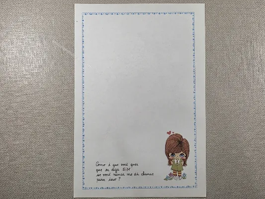 Papel de carta Menininhas - 2478