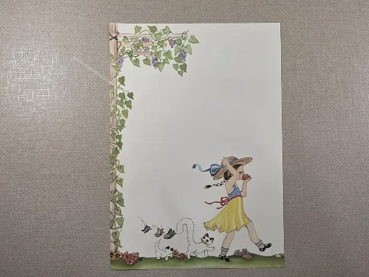 Papel de carta Menininhas - 2480