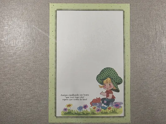 Papel de carta Menininhas - 2485