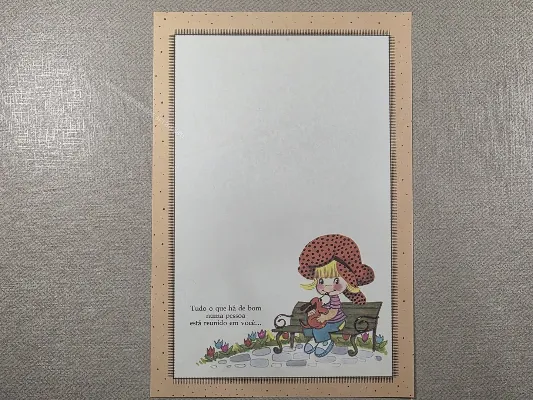Papel de carta Menininhas - 2486