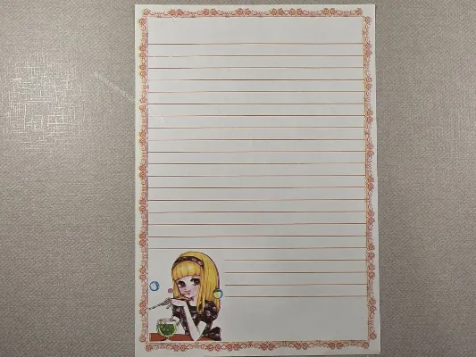 Papel de carta Menininhas - 2490