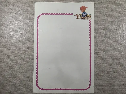 Papel de carta Menininhas - 2502