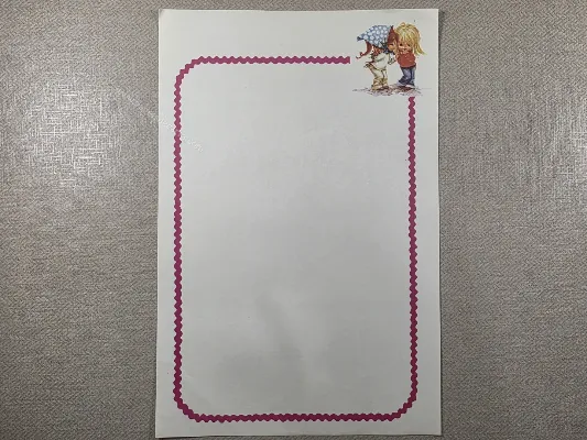 Papel de carta Menininhas - 2503