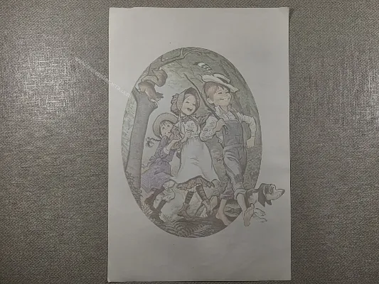 Papel de carta Menininhas - 2504