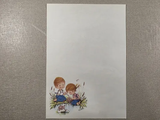 Papel de carta Menininhas - 2509