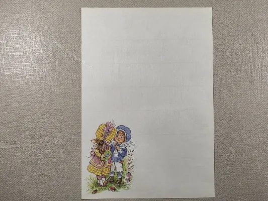 Papel de carta Menininhas - 2514
