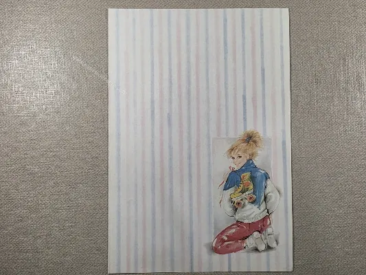 Papel de carta Menininhas - 2523