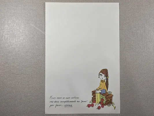 Papel de carta Menininhas - 2526