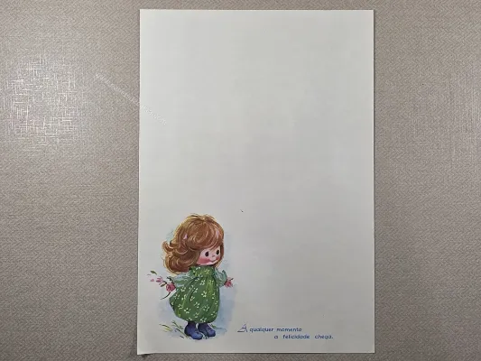 Papel de carta Menininhas - 2529