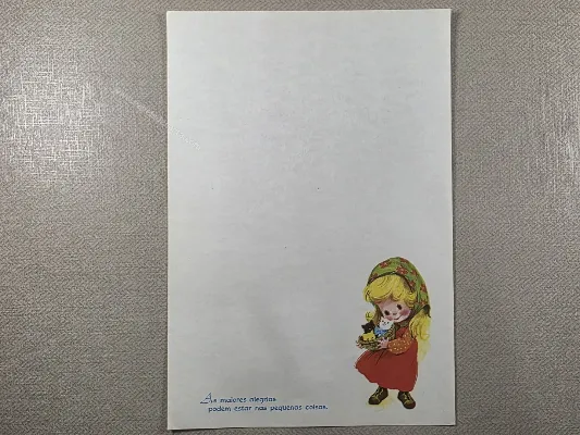 Papel de carta Menininhas - 2534