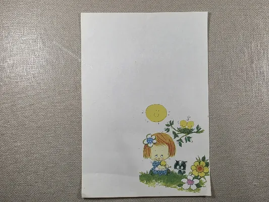 Papel de carta Menininhas - 2548