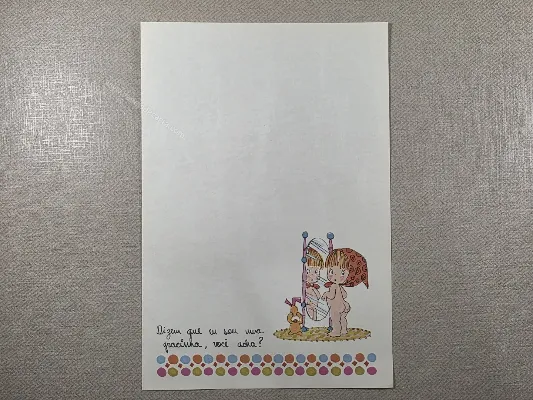 Papel de carta Menininhas - 2552
