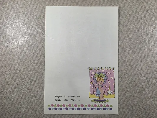 Papel de carta Menininhas - 2553