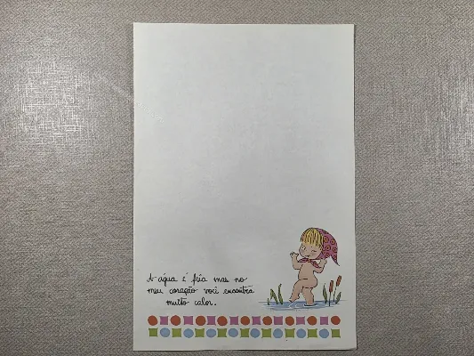 Papel de carta Menininhas - 2554
