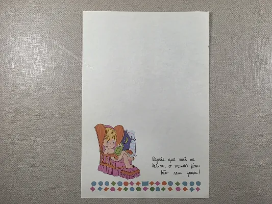 Papel de carta Menininhas - 2555