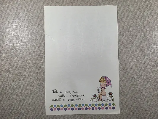 Papel de carta Menininhas - 2556