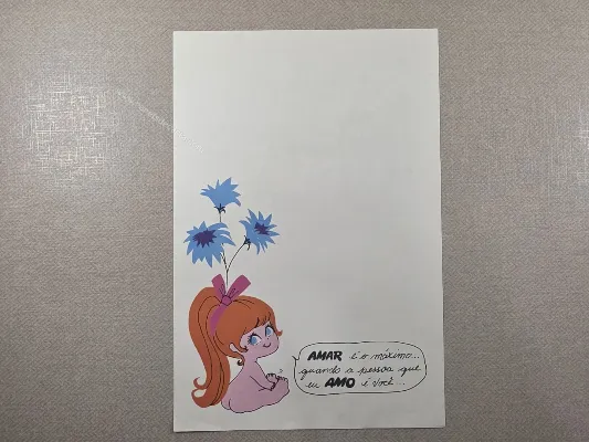 Papel de carta Menininhas - 2586
