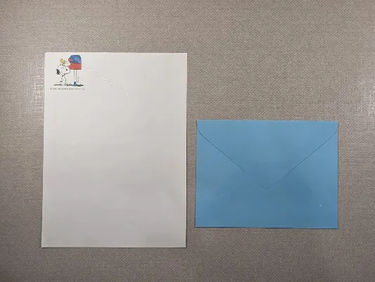 Papel de carta do Snoopy 79
