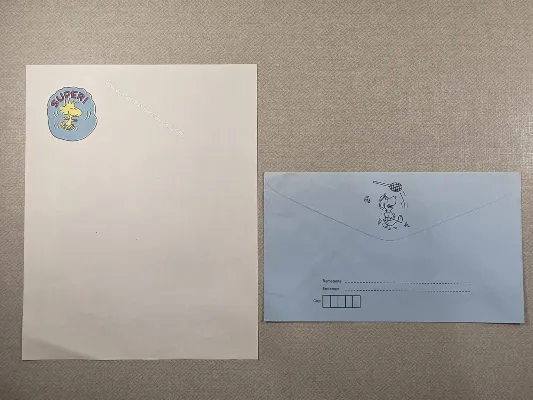 Papel de carta do Snoopy 83