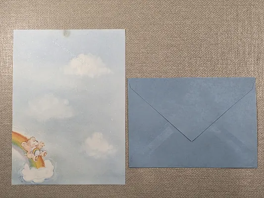 Conjunto com 1 folha e 1 envelope dos Ursinhos Carinhosos 08