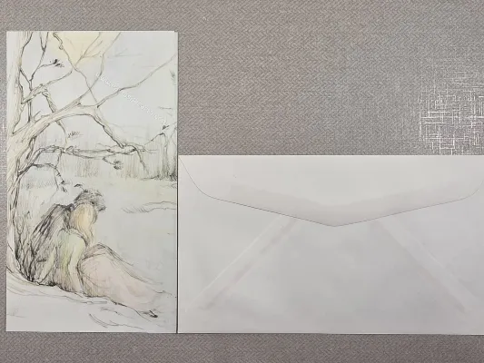 Papel de carta antigo - Coleção Julia - 34
