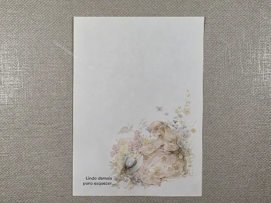 Papel de carta antigo - Coleção Julia - 35