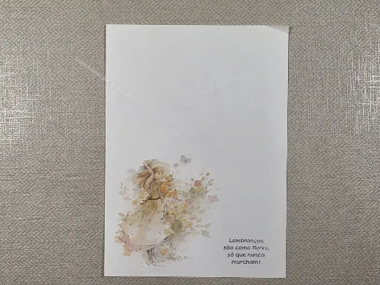 Papel de carta antigo - Coleção Julia - 36