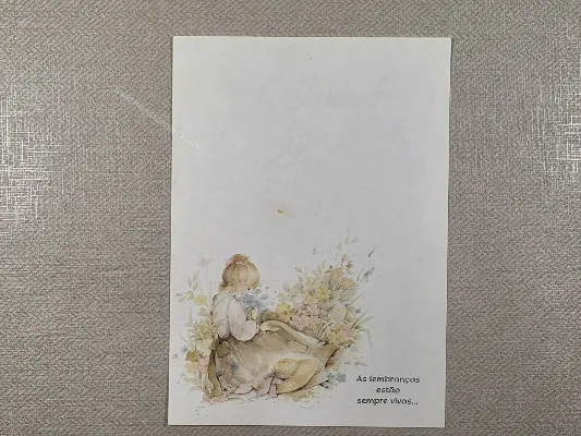Papel de carta antigo - Coleção Julia - 37