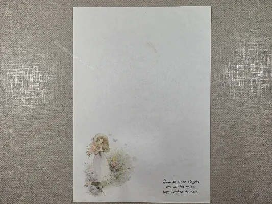 Papel de carta antigo - Coleção Julia - 41