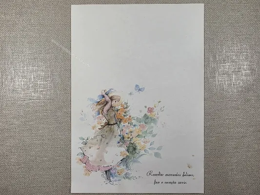Papel de carta antigo - Coleção Julia - 42
