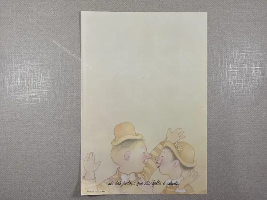 Papel de carta antigo - Bem-querer - 07
