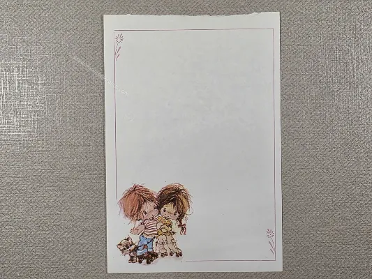 Papel de carta Menininhas - 2608