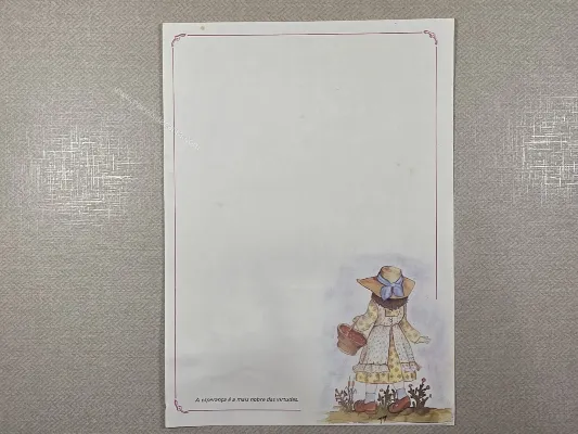 Papel de carta Menininhas - 2629