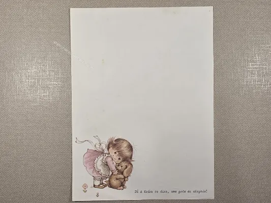 Papel de carta Menininhas - 2639