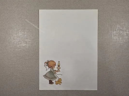 Papel de carta Menininhas - 2662