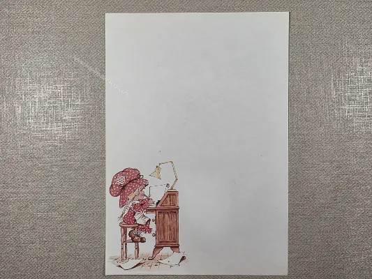 Papel de carta Menininhas - 2663