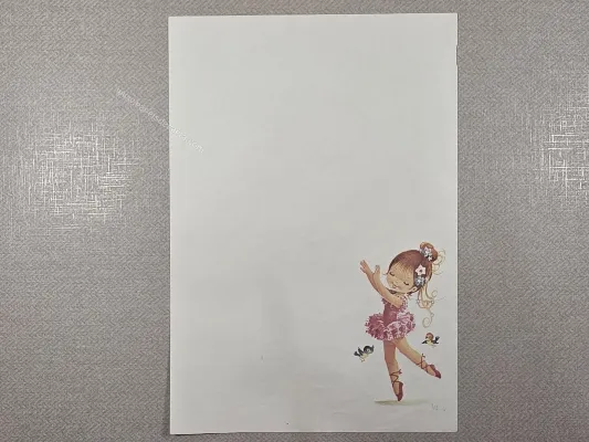 Papel de carta Menininhas - 2674
