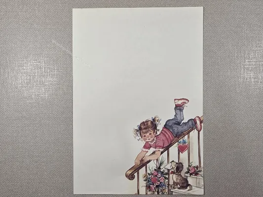Papel de carta Menininhas - 2677