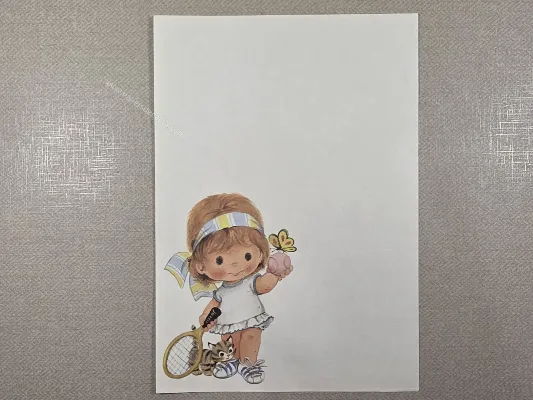 Papel de carta Menininhas - 2679