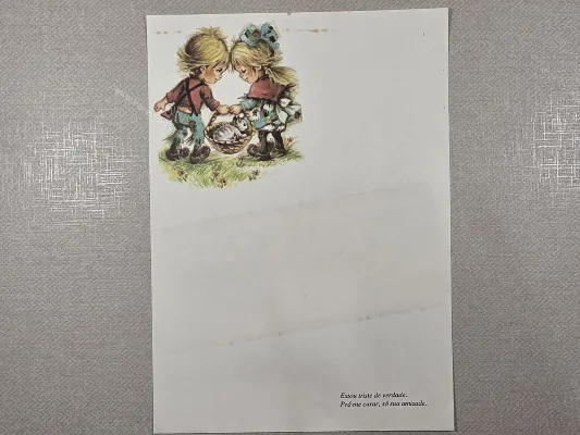 Papel de carta Menininhas - 2683