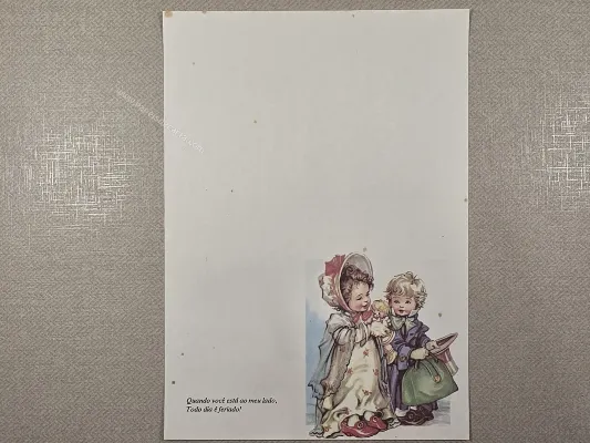 Papel de carta Menininhas - 2684