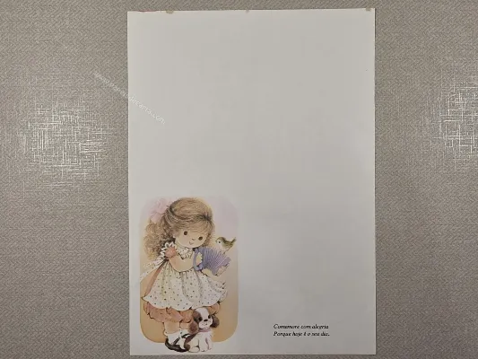 Papel de carta Menininhas - 2685