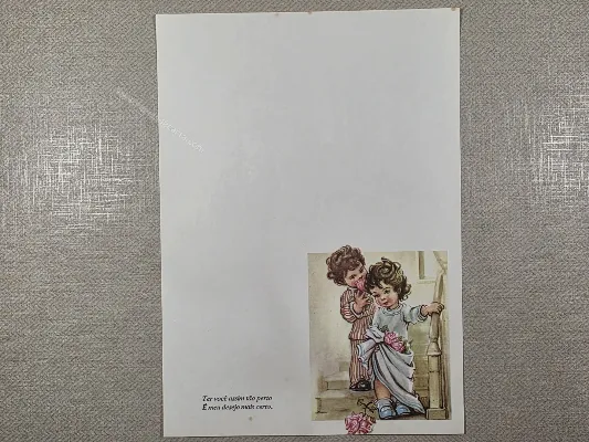 Papel de carta Menininhas - 2688