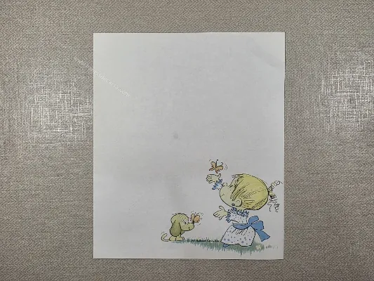 Papel de carta Menininhas - 2728