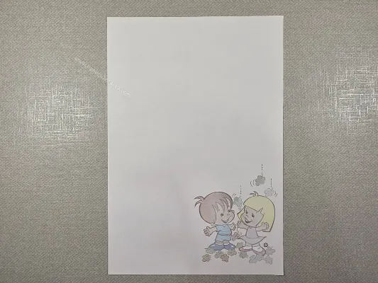Papel de carta Menininhas - 2731